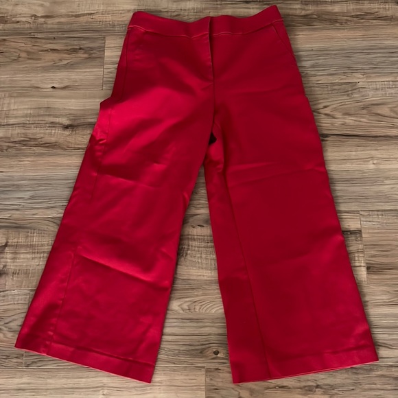 LOFT Pants - Loft red cropped flare pants size 6